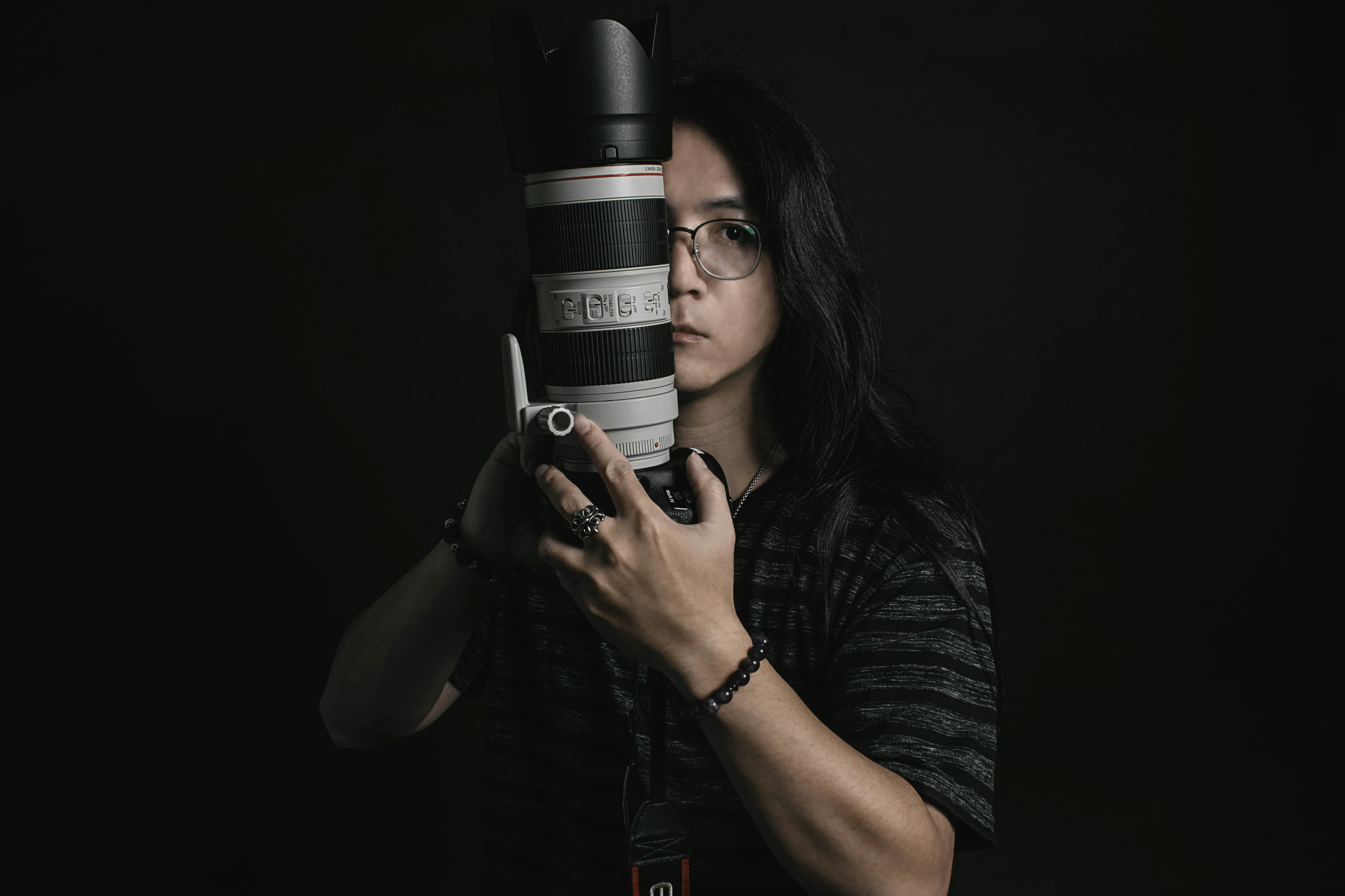 Nhiếp ảnh gia với máy ảnh